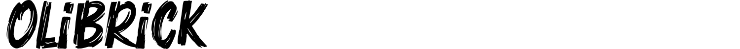 Olibrick Font preview