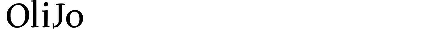 OliJo Font preview