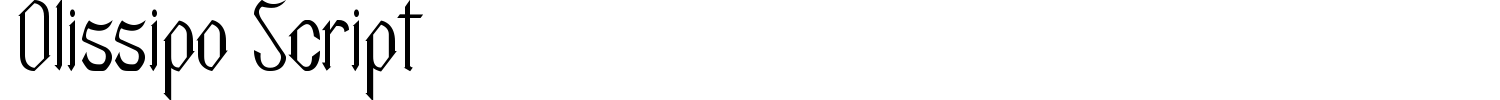 Olissipo Script Font preview