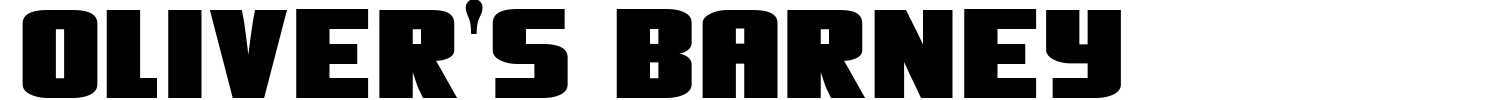 Oliver's Barney Font preview