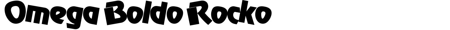 Omega Boldo Rocko Font preview