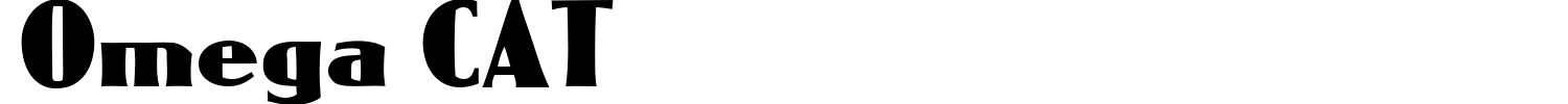 Omega CAT Font preview