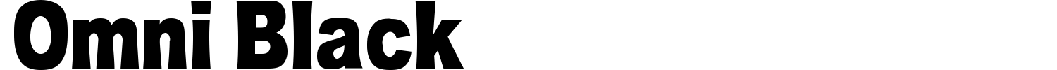 Omni Black Font preview