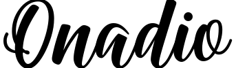Onadio Font preview