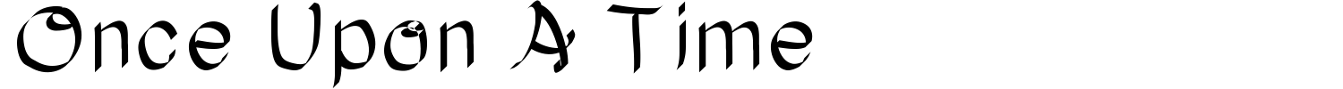 Once Upon A Time Font preview