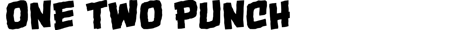 One Two Punch Font preview