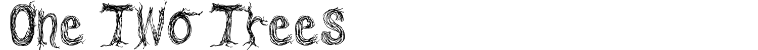 One Two Trees Font preview