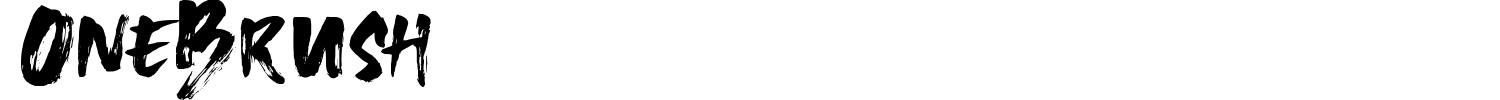 OneBrush Font preview