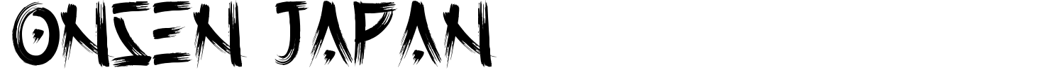 Onsen Japan Font preview