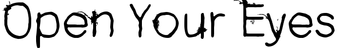 Open Your Eyes Font preview