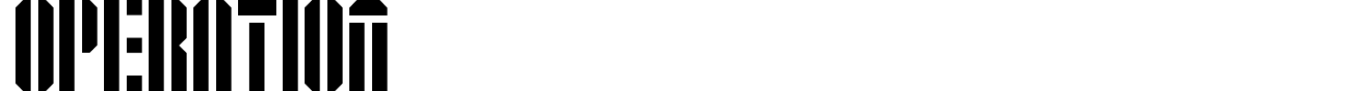 Operation Font preview