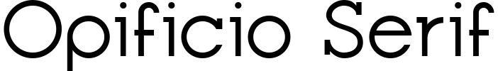 Opificio Serif Font preview