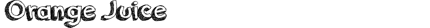 Orange Juice Font preview
