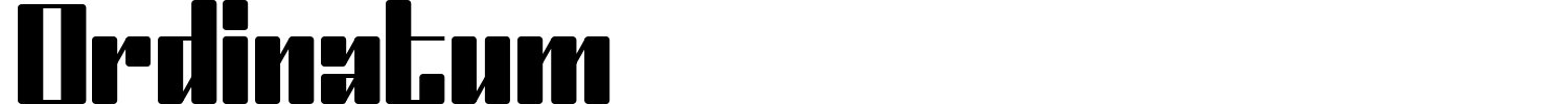 Ordinatum Font preview