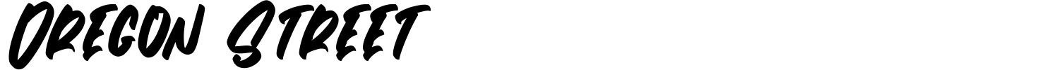 Oregon Street Font preview