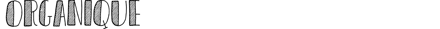 Organique Font preview