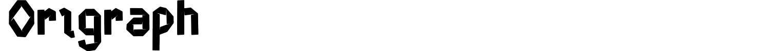 Origraph Font preview