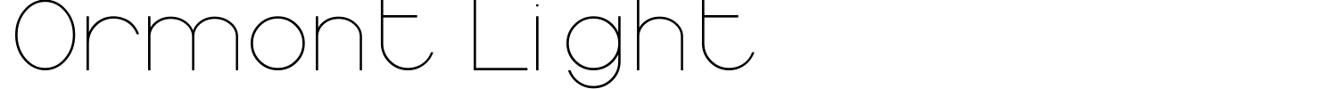 Ormont Light Font preview