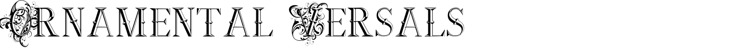Ornamental Versals Font preview