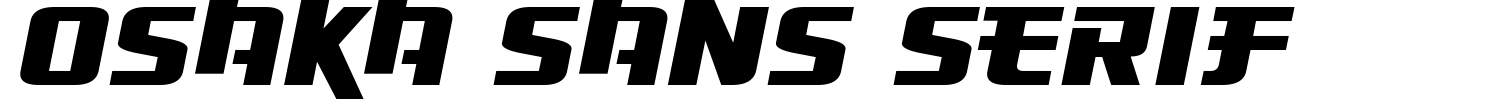 Osaka Sans Serif Font preview