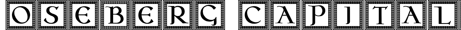 Oseberg Capitals Font preview