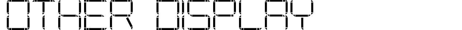 Other Display Font preview