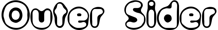 Outer Sider Font preview