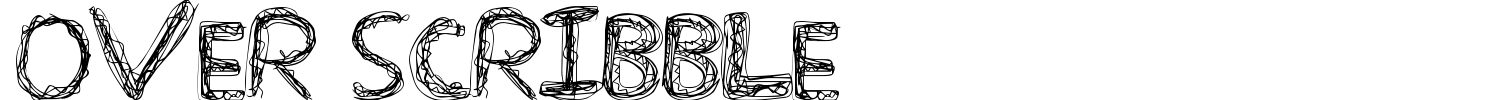 Over Scribble Font preview