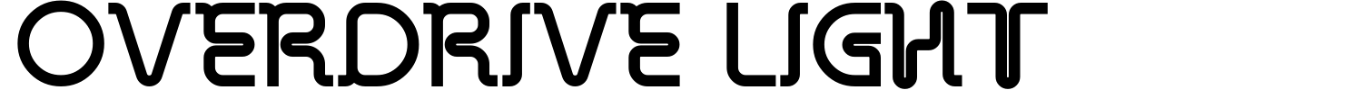 Overdrive Light Font preview