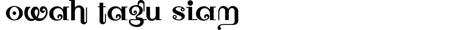 Owah Tagu Siam Font preview