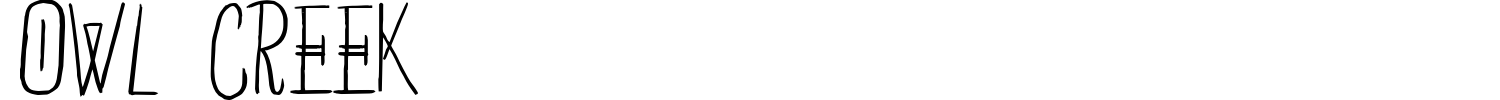 Owl Creek Font preview