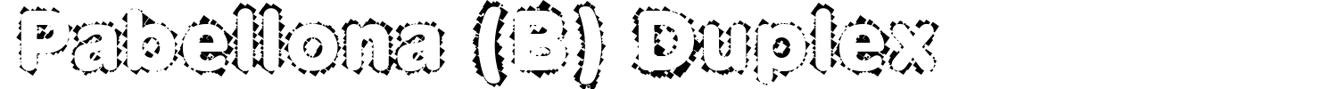 Pabellona (B) Duplex Font preview