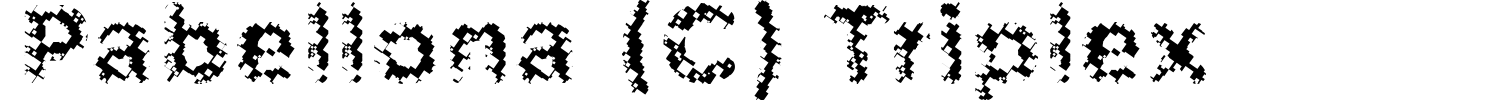 Pabellona (C) Triplex Font preview