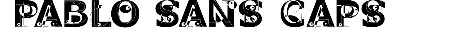 Pablo Sans Caps Font preview