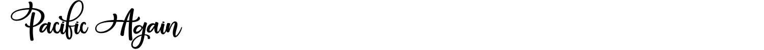 Pacific Again Font preview