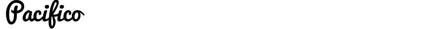 Pacifico Font preview