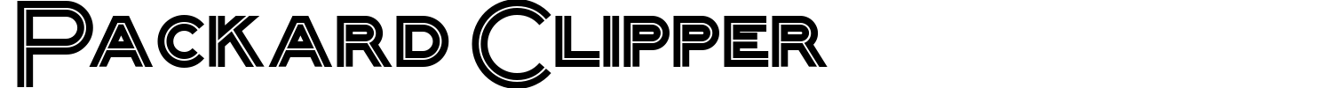 Packard Clipper Font preview