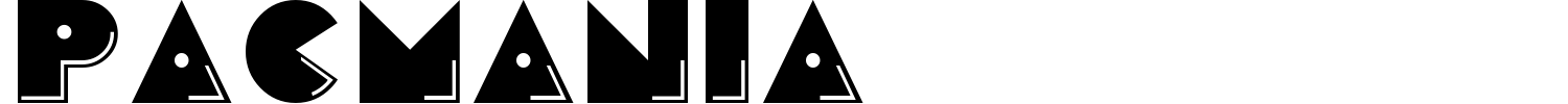 Pacmania Font preview