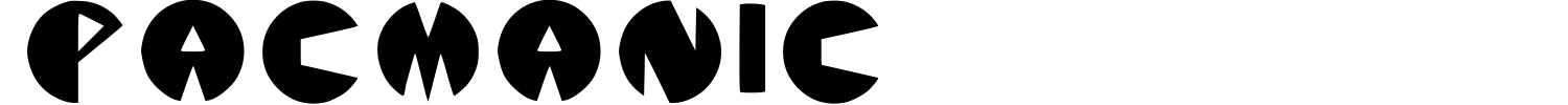Pacmanic Font preview
