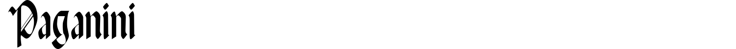 Paganini Font preview