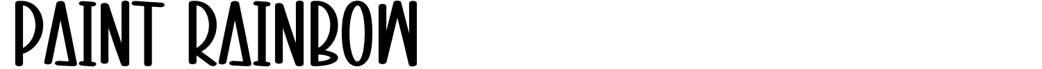 Paint Rainbow Font preview