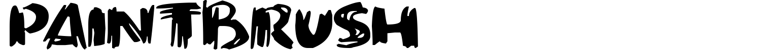 Paintbrush Font preview