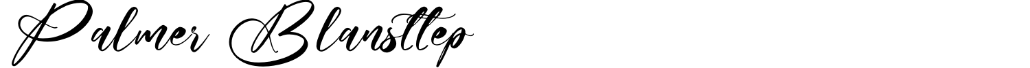 Palmer Blansttep Font preview