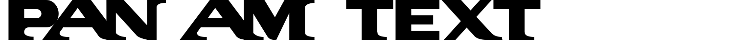Pan Am Text Font preview