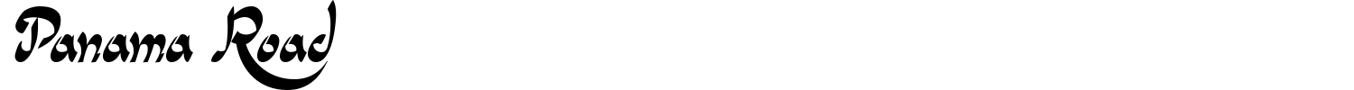 Panama Road Font preview