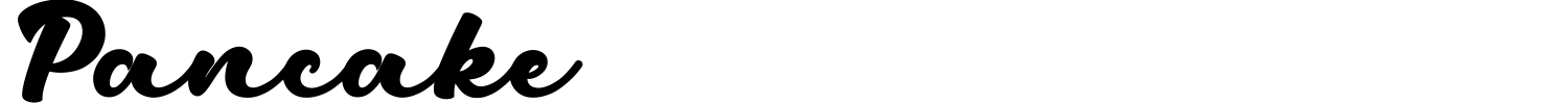 Pancake Font preview