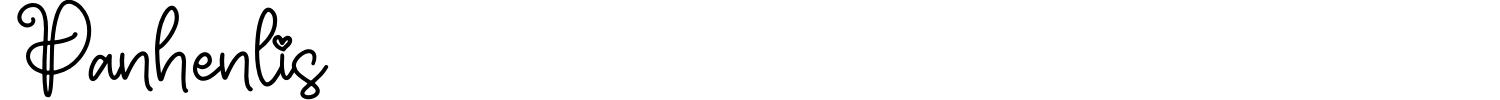 Panhenlis Font preview