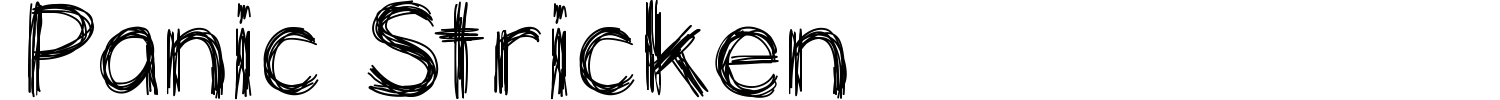 Panic Stricken Font preview