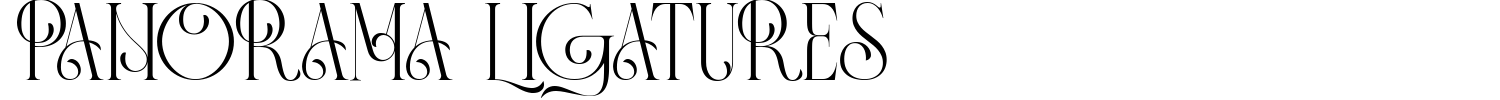 Panorama Ligatures Font preview