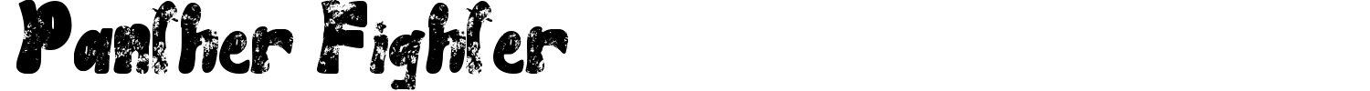 Panther Fighter Font preview
